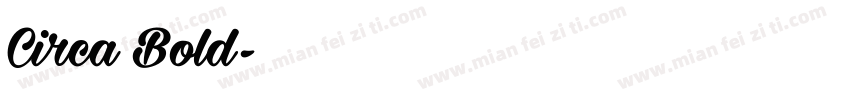 Circa Bold字体转换